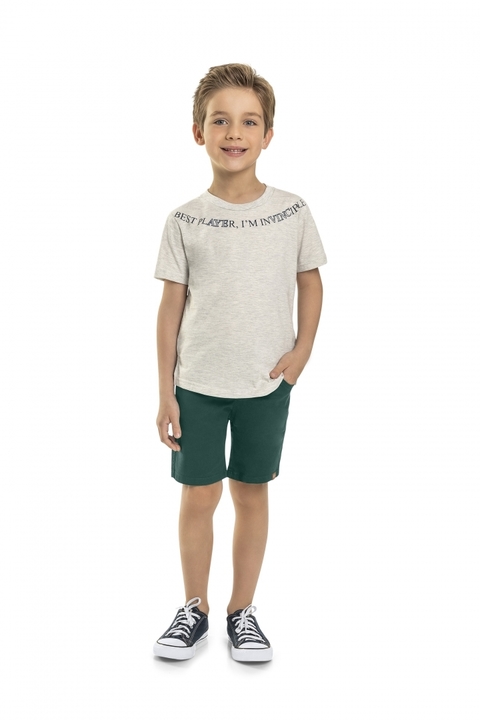 Bermuda Jeans Infantil Menino com Cós Regulável