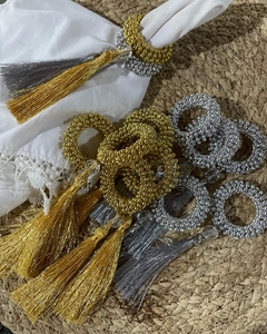 porta guardanapo aljofre com tassel na internet