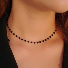 Chocker cristais Black