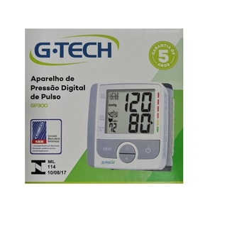 Aparelho de Pressão Digital de pulso GP300 G-Tech