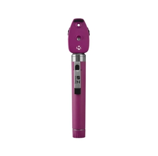 Oftalmoscópio MD 2.5V Omni 3000 LED com estojo macio - Roxo