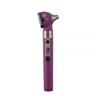 Otoscópio MD 2.5V Omni 3000 LED com estojo macio - Roxo