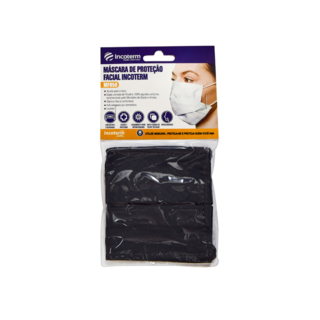 Máscara De Proteção Facial Incoterm MF050 – Preto