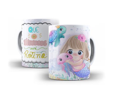 Kit Caneca para pintar Barbie + Jogo de Canetinhas Laváveis