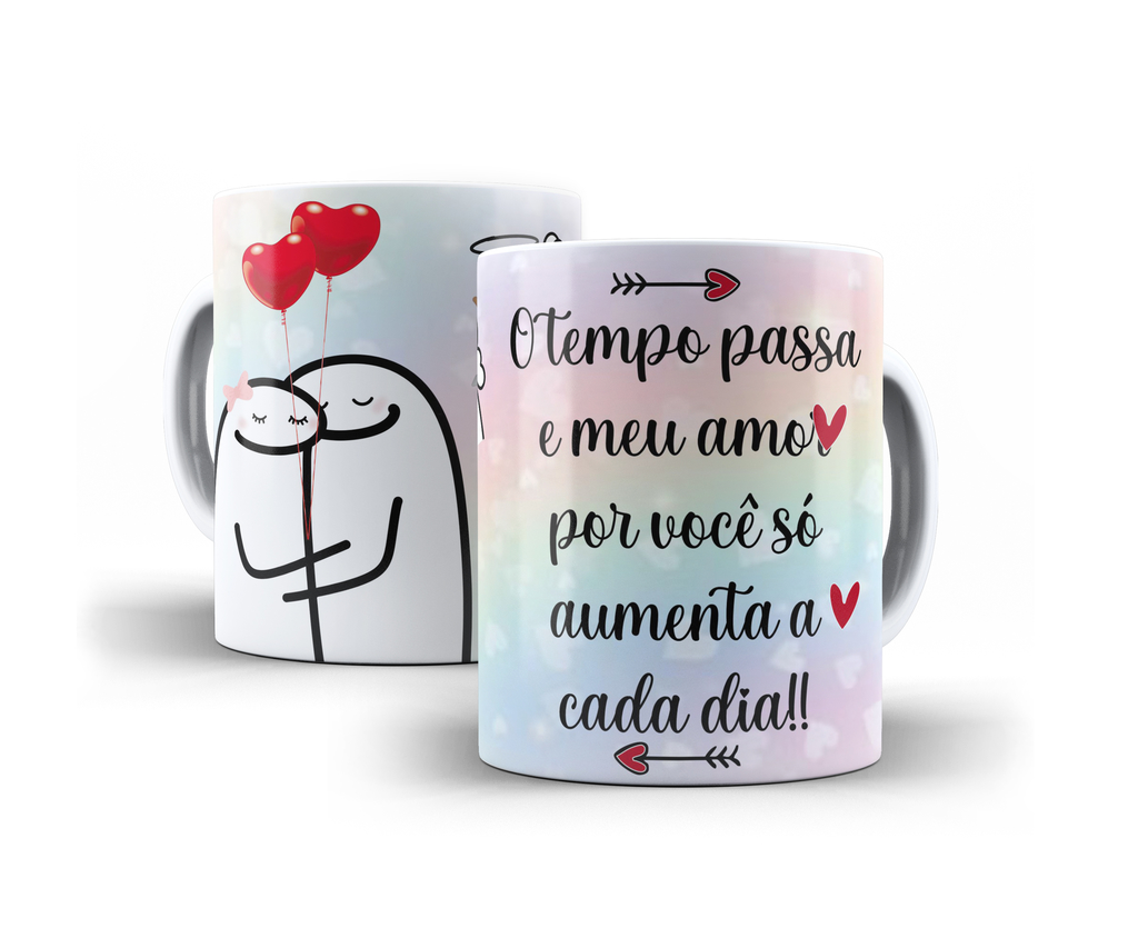 Caneca Namorados Eu te Amo Amor Love Flork Casal Meme Cerâmica 325ml, Magalu Empresas