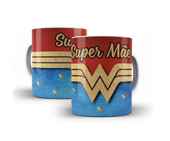 Caneca Super Mãe 325ml em cerâmica Decorativa Orathea - comprar online