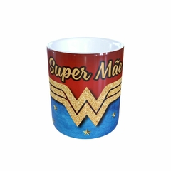 Caneca Super Mãe 325ml em cerâmica Decorativa Orathea - Personalize Canecas Azulejos e mais | Orathea Presentes