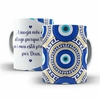 Caneca em ceramica 325ml Olho Grego Modelo Maravilhosa Orathea