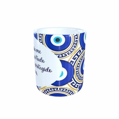 Caneca em cerâmica 325ml Olho Grego Modelo Maravilhosa Orathea na internet