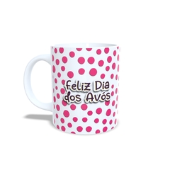 Caneca da Vovó ou Vovô Coruja 325ml em cerâmica Orathea - Personalize Canecas Azulejos e mais | Orathea Presentes