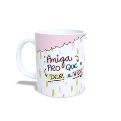 Caneca Amiga pro que Der e Vier 325ml em cerâmica Orathea - comprar online