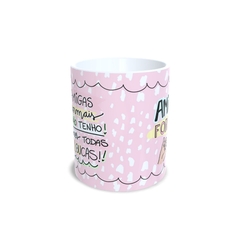 Caneca Amigas Normais 325ml em cerâmica Orathea na internet