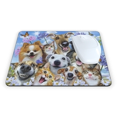 Mouse Pad Cachorros e Gatos 21x15cm Orathea - comprar online