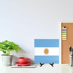 Quadro Azulejo Bandeira da Argentina com suporte Orathea na internet