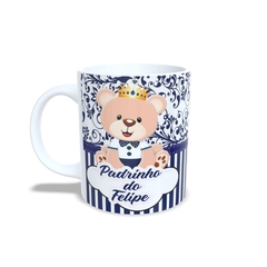 Caneca Batizado personalizado com nome 325ml em cerâmica Orathea - Personalize Canecas Azulejos e mais | Orathea Presentes