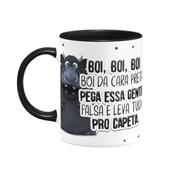 Caneca Boi da Cara Preta em ceramica colorida 325ml Orathea