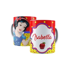 Caneca Princesa Branca de Neve 325ml Orathea - Personalize com Nome - loja online