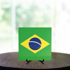 Quadro Azulejo Bandeira do Brasil com suporte Orathea - comprar online