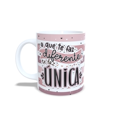 Caneca Dia Das Mulheres com nome personalizado 325ml em cerâmica Orathea - comprar online