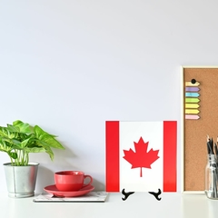 Quadro Azulejo Bandeira do Canadá com suporte Orathea na internet