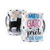 Caneca Meu Gato Preto da Sorte 325ml em ceramica Orathea 