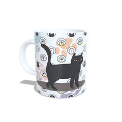 Caneca Meu Gato Preto da Sorte 325ml em cerâmica Orathea - comprar online