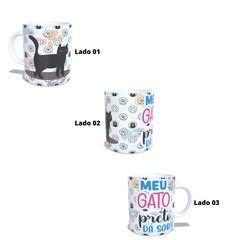 Caneca Meu Gato Preto da Sorte 325ml em cerâmica Orathea - loja online