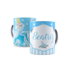 Caneca Princesa Cinderela 325ml Orathea - Personalize com Nome - Personalize Canecas Azulejos e mais | Orathea Presentes