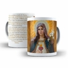 Caneca Coracao Imaculado de Maria Religioso em ceramica 325ml Orathea