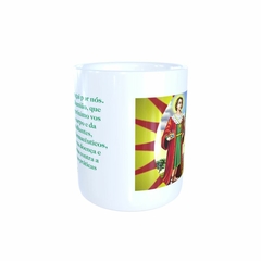 Caneca Cosme e Damião Religioso em cerâmica 325ml Orathea na internet