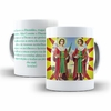 Caneca Cosme e Damiao Religioso em ceramica 325ml Orathea