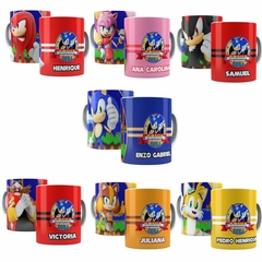 Caneca Estilo Sonic personalizada com nome 325ml Orathea 