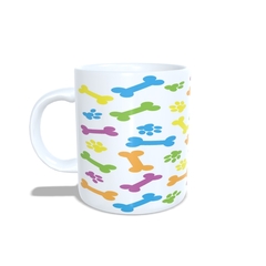 Caneca Ossinho Colorido 325ml em cerâmica Orathea - comprar online