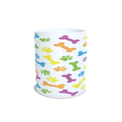 Caneca Ossinho Colorido 325ml em cerâmica Orathea na internet