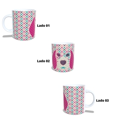 Caneca Dog Colorido 325ml em cerâmica Orathea - loja online