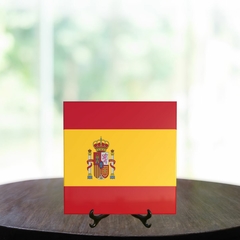 Quadro Azulejo Bandeira da Espanha com suporte Orathea - comprar online