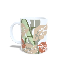 Caneca Floral Charmoso para personalizar o nome 325ml em cerâmica Orathea - comprar online