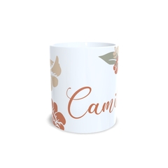 Caneca Floral Charmoso para personalizar o nome 325ml em cerâmica Orathea na internet