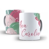 Caneca Floral Maravilhoso para personalizar o nome 325ml em ceramica Orathea 