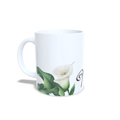 Caneca Floral Fofa para personalizar o nome 325ml em cerâmica Orathea - comprar online