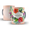 Caneca Floral Ternura para personalizar o nome 325ml em ceramica Orathea 