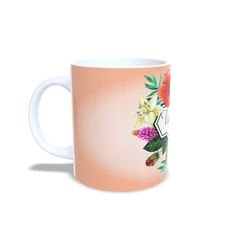 Caneca Floral Ternura para personalizar o nome 325ml em cerâmica Orathea - comprar online