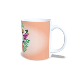 Caneca Floral Ternura para personalizar o nome 325ml em cerâmica Orathea - Personalize Canecas Azulejos e mais | Orathea Presentes