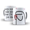 Caneca Flork Fome 24 horas por dia 325ml em ceramica Orathea 