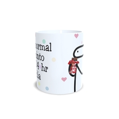 Caneca Flork Fome 24 horas por dia 325ml em cerâmica Orathea na internet