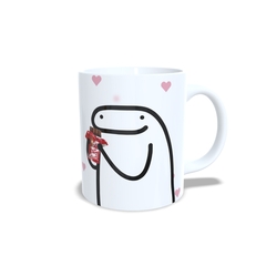 Caneca Flork Fome 24 horas por dia 325ml em cerâmica Orathea - Personalize Canecas Azulejos e mais | Orathea Presentes