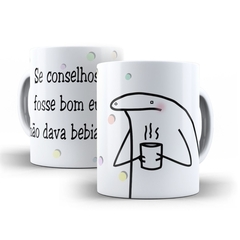 Caneca Flork Conselhos Bons 325ml em ceramica Orathea 