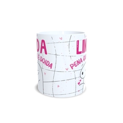 Caneca Flork Linda pena que é doida 325ml em cerâmica Orathea na internet