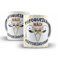 Caneca Flork Fofoqueiras nao Historiadoras 325ml em ceramica Orathea 