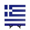 Quadro Azulejo Bandeira da Grecia com suporte Orathea